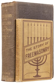 Two Freemason Books. Late 19th-early 20th century. Includin...