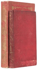 Two Odd Fellows Books (I.O.O.F.). 1850s. Including The Odd-...