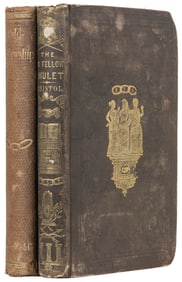 Two Odd Fellows Books (I.O.O.F.). Mid-19th century. Includi...