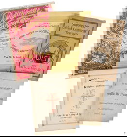 Group of Five Fraternal Order Catalogs. Circa late 19th–ear...