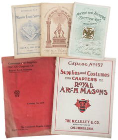 Group of Five Masonic Catalogs. Circa late 19th–early 20th ...