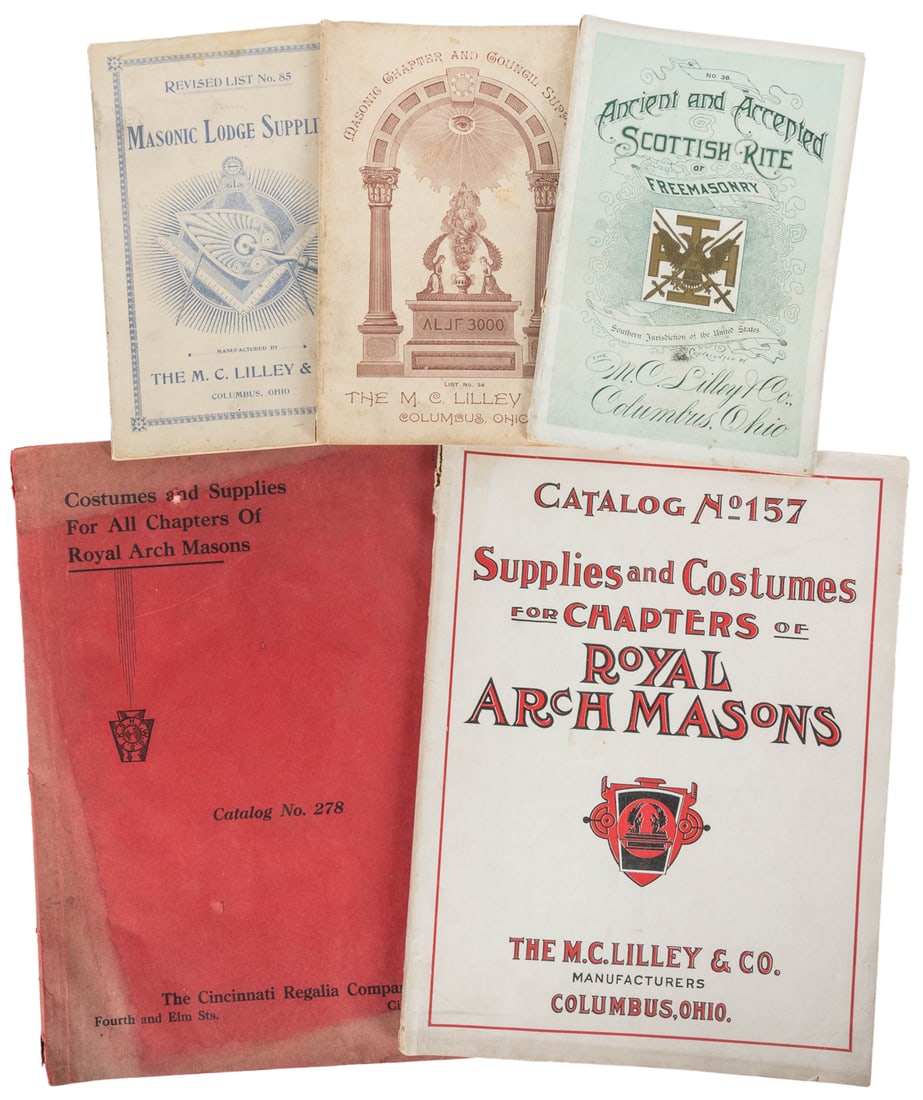 Group of Five Masonic Catalogs. Circa late 19th–early 20th ... (1 of 1)