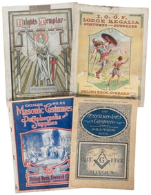 Group of Four Fraternal Order Catalogs. Circa late 19th–ear...