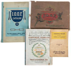 Group of Four Odd Fellows Catalogs. (I.O.O.F.) 20th century...