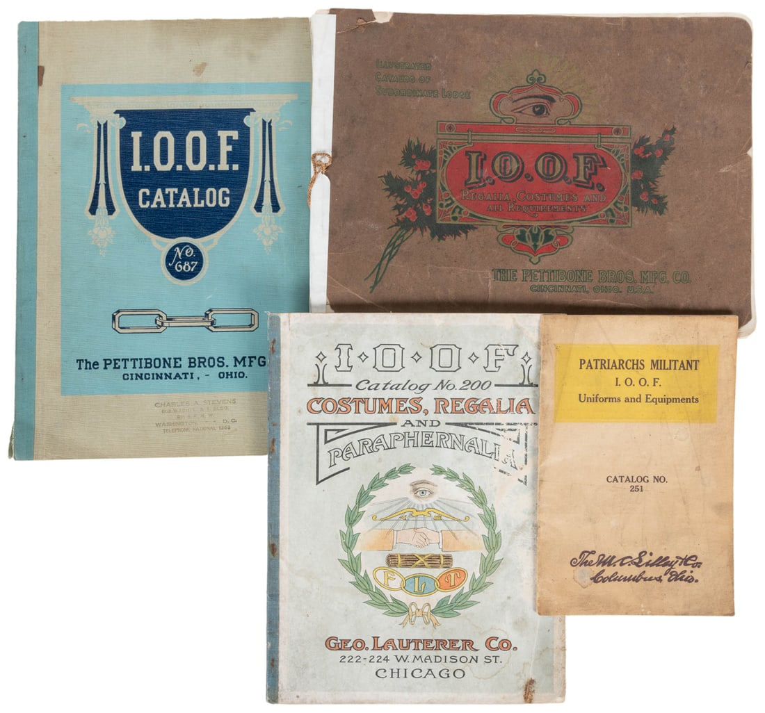 Group of Four Odd Fellows Catalogs. (I.O.O.F.) 20th century... (1 of 1)