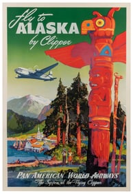 ARENBURG, Mark Von. Fly to Alaska by Clipper / Pan American...