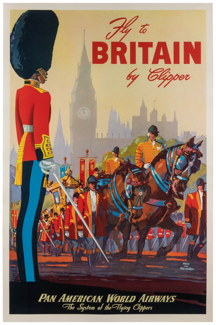 ARENBURG, Mark Von. Fly to Britain by Clipper / Pan America... (1 of 1)