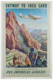 LAWLER, Paul George. Skyway to Inca Land / Pan American. 19...