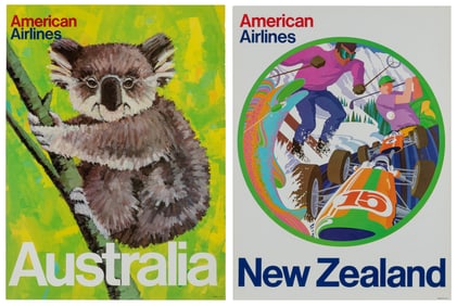 American Airlines / Australia [and] New Zealand. Circa 1970...