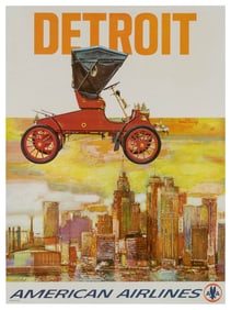 CONWAY, Fred (1900-1973). Detroit / American Airlines. Circ...