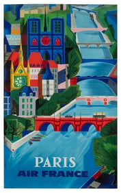 VERNIER, Francois. Air France / Paris. 1961. Paris: Bedos &...
