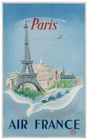 MANSET, Regis (1900 – 1978). Paris / Air France. 1952. Pari...