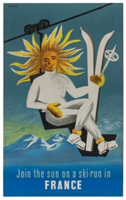 DUBOIS, Jacques (1912 – 1994). Join the Sun on a Ski-Run in...