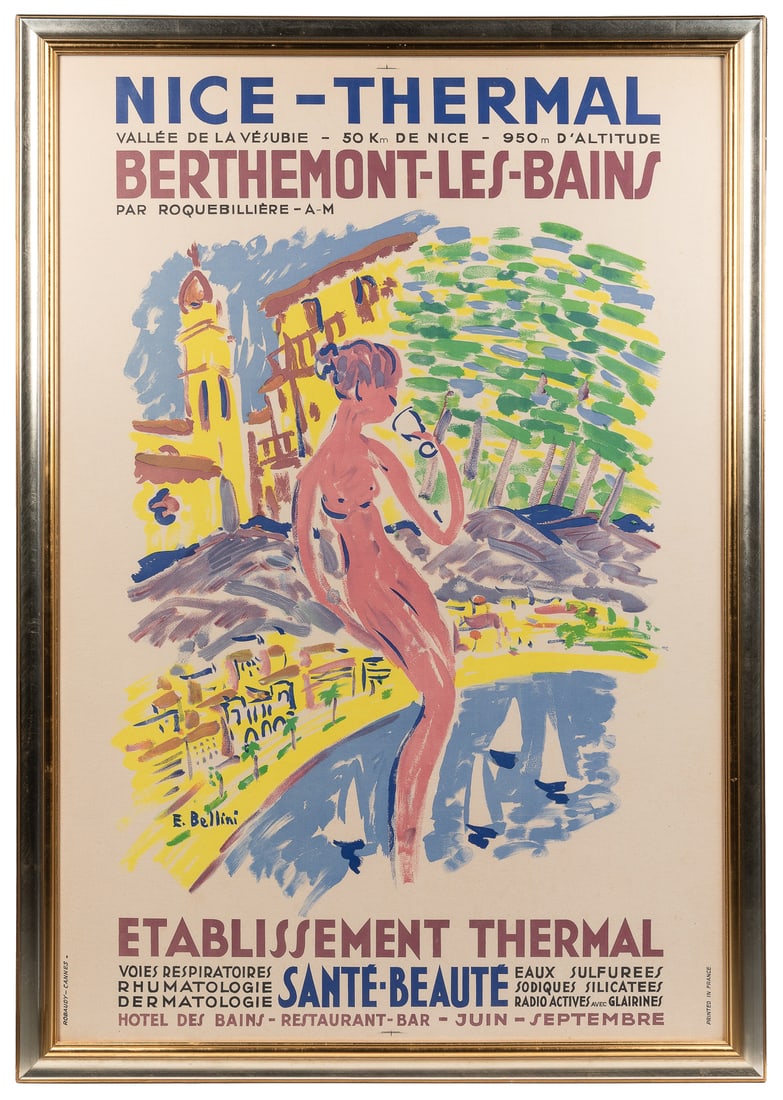 BELLINI, Emmanuel (1904 – 1989). Nice Thermal. Cannes: Roba... (1 of 1)