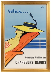 GRUAU, Rene (1909 – 2009). Relax… / Compagnie Maritime des ...