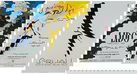 GRUAU, RENE (1910–2004). Group of 3 posters. Including: Cen...: GRUAU, RENE (1910–2004). Group of 3 posters. Including: Centre de l’Affiche Gruau (1992); Hommage à Christian Dior (1987); and Lido: Bonjour la Nuit! (1971).