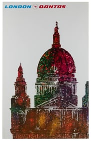 London / Qantas. Circa 1960s. From a series of Qantas poste...