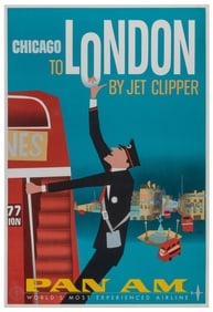 FINE, Aaron. Chicago to London by Jet Clipper / Pan Am.