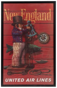 GALLI, Stan (1912 – 2009). New England / United Air Lines. ...