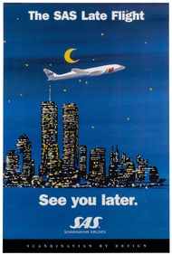 The SAS Late Flight / See You Later. Circa 1997. Offset lit...