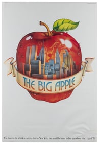 The Big Apple. 1976. [New York]: Ogilvy & Mather. 35 ½ x 24...