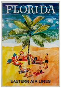 OLIVER, Jane. Florida / Eastern Airlines. 1960s. Color offs...