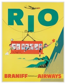 Rio / Braniff International Airways. Circa 1960s. Travel po...
