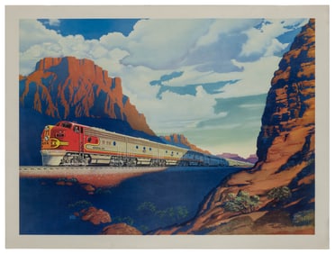 BEALS, Victor (1895-1975). Santa Fe. Circa 1949. Offset lit...