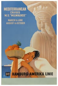 VOH, Oswald. Hamburg Amerika Linie / Mediterranean Cruises....