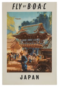 WOOTTON, Frank (1914 – 1998). Fly by BOAC / Japan. Circa 19...