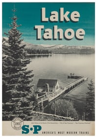 Lake Tahoe / Southern Pacific Lines. Circa 1950s. Rail trav...