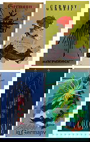 Germany. Group of 4 travel posters. Circa 1950s-60s. Includ...: Germany. Group of 4 travel posters. Circa 1950s-60s. Includes: LABBE, Werner. Cologne. – MATHIEU. Air France/Germany. – Wiedersehen with Germany. – ZEPF. Holidays in Germany. All pap