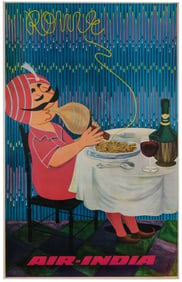 Air India / Rome. Madras: Prasad Process, ca. 1971. Offset ...