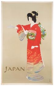Japan. [Tokyo]: Mitsumura, ca. 1960s. Travel poster publish...