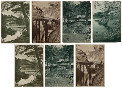 Japan. Group of 7 railways posters. Tokyo: Nisshin Printing...