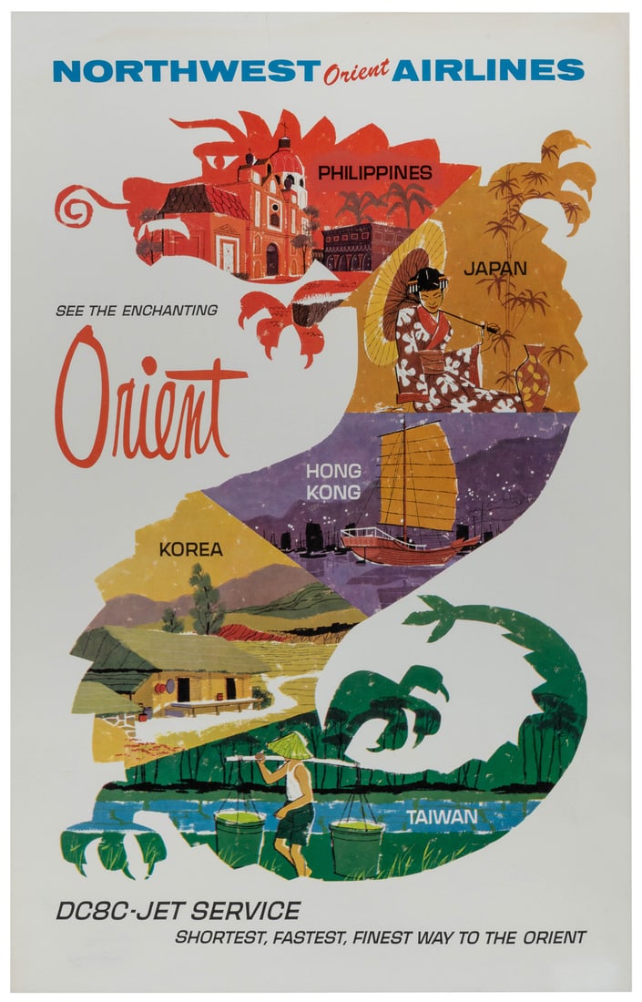Northwest Orient Airlines / See the Enchanting Orient. 1965... (1 of 1)