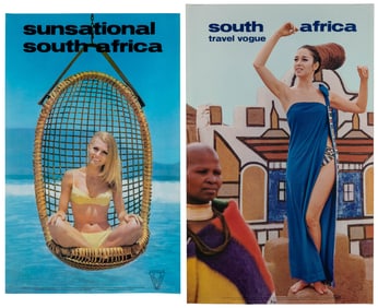 South Africa. Two tourism posters. 1960s. Two color photo-o...