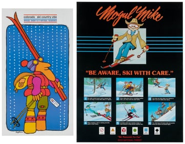 Two vintage ski posters. Including: HOFFMAN, Gene (1933 – 2...