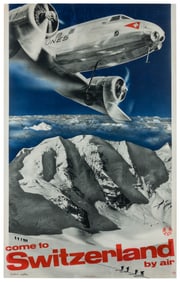 MATTER, Herbert (1907 – 1984). Come to Switzerland by Air. ...