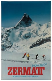 Zermatt / Snow Beach. Switzerland: Zofinger Tagblatt, ca. 1...
