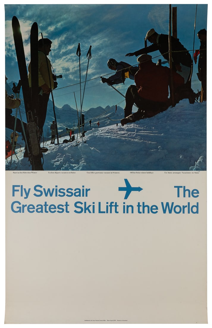 Fly Swissair / The Greatest Ski Lift in the World. Switzerl... (1 of 1)