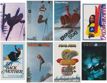 White Stag. Group of 8 advertising posters. USA, ca. 1970s-...