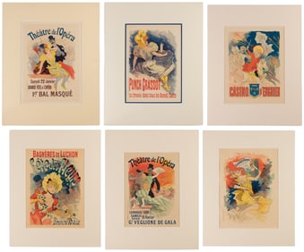 CHERET, Jules (1836 – 1932). Group of 6 plates from L’Maitr...