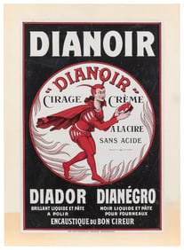 Dianoir / Cirage Crème. Bordeaux: Wetterwald Freres, ca. 19...