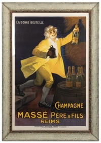 AUZOLLE, Marcellin (1862 – 1942). Champagne Masse Pere & Fi...