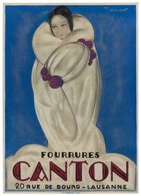 LOUPOT, Charles (d’apres). Fourrures Canton. Lausanne: R. M...