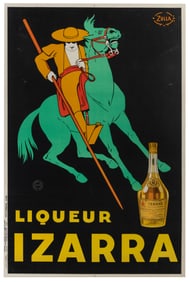 ZULLA. Liqueur Izarra. 1934. Paris: Vercasson. A picador in...