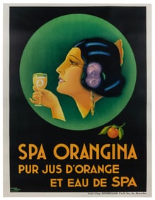 Spa Orangina. Brussels: Imp. Gouweloos/Studio Hypsos, ca. 1...
