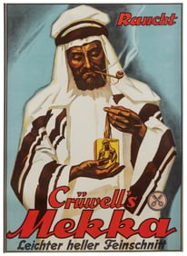 Cruwell’s Mekka. 1925. German color lithograph poster adver...