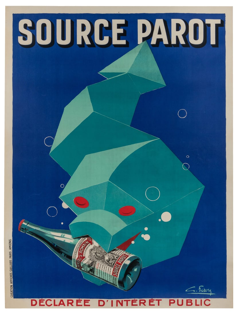 FAVRE, Georges. Source Parot. Paris & Amiens: Affiches Gail... (1 of 1)